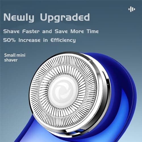 Mini Electric Shaver, Portable Powerful Storm Razor for Men Women, USB C Rechargeable, Battery Power Display, Lightweight Razor for Travel Office Business Trip 6