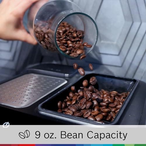 Bosch 300 Series Fully Automatic Espresso and Coffee Machine – One Touch Milk Drinks, Built-In Ceramic Grinder, In-Cup Frother, Easy Clean and Descale, Silver TIU20307 5