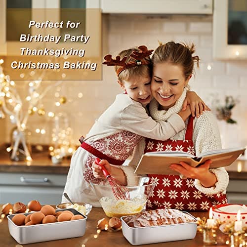 LIANYU Loaf Pans 9x5 Inch, 8 Pack Bread Pans for Baking, Stainless Steel Baking Pans, Loaf Tins for Homemade Bread Brownies and Pound Cakes, Dishwasher Safe 6