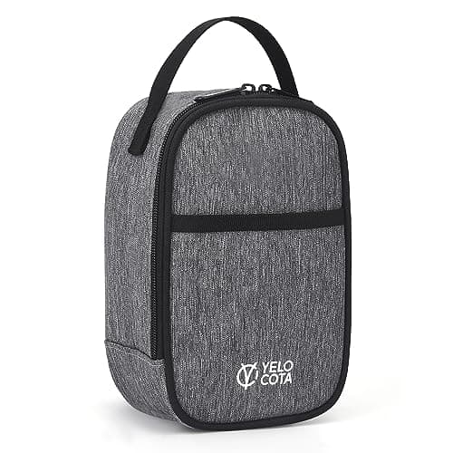 Yelocota Small Insulated Lunch Bag- Snack Bag- Mini Cooler Bag with Handle Buckle for Travel,Work,School(Storage Space below 20oz)- Also Suitable for Pairing with Food Jar