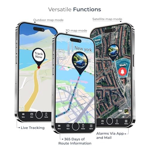 SALIND 11 4G GPS Tracker - Real-Time Tracker for Vehicles, Cars, Fleets, LTE Device w/Magnetic, US & Worldwide SIM Card Included, iOS/Android Compatible, Up to 70 Days Battery - Subscription Required 5