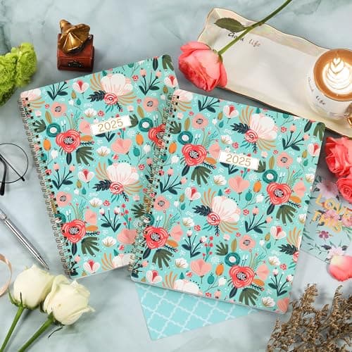 2025 Planner - Weekly Monthly Planner 2025 from Jan.2025 to Dec. 2025, 2025 Calendar Monthly Planner 8"x10", Planner 2025 with Spiral bound, Large Blocks 7