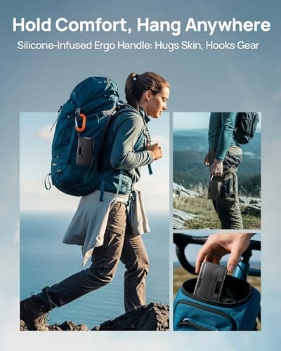 2026 Portable Power Station 28000mAh LiFePO4 Battery, Solar Power Bank with AC Outlet 100W/110V, USB-C PD Two-Way Fast Charging Samll Generator for Laptop, Camping, Home, Office, TSA Approved 8