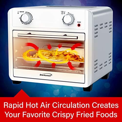 Brentwood AF-2400SI 24-Quart Convection Air Fryer Toaster Oven with 60-Minute Timer, Silver 7