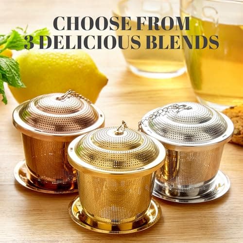 Tea Infuser (Set of 2) with Tea Scoop and Drip Dray - Ultra Fine Tea Strainer for Loose Leaf Tea - Stainless Steel Tea Steeper for a Superior Brewing Experience 6