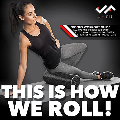 JFIT High Density Foam Roller, Speckled Blue, 36-Inch 6