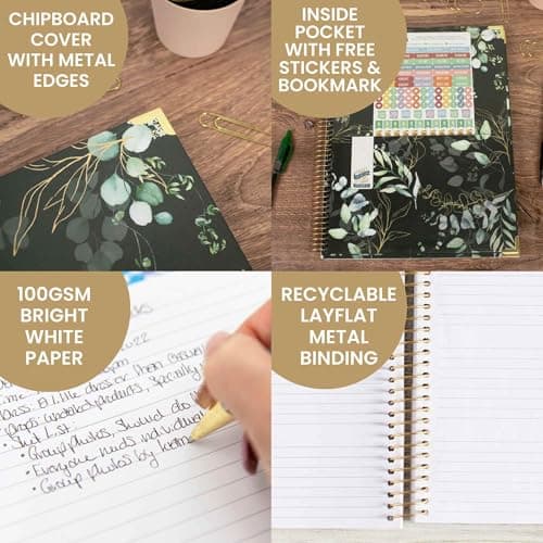 bloom daily planners HARDCOVER 2025 (8.5" x 11") Calendar Year Day Planner (January 2025 - December 2025) - Passion/Goal Organizer - Monthly & Weekly Inspirational Agenda Book - Eucalyptus, Green 5