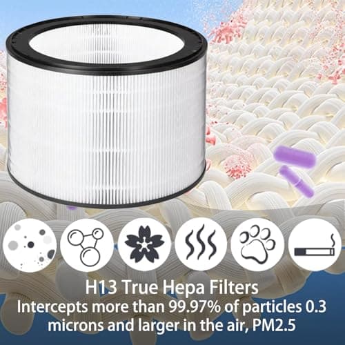 PuriCare 360 Replacement Filter for LG PuriCare 360 Air Purifier, H13 True HEPA with Pre-filter and High Efficiency Activated Carbon filter, Model Number AAFTDT301 AS601HBB0 6