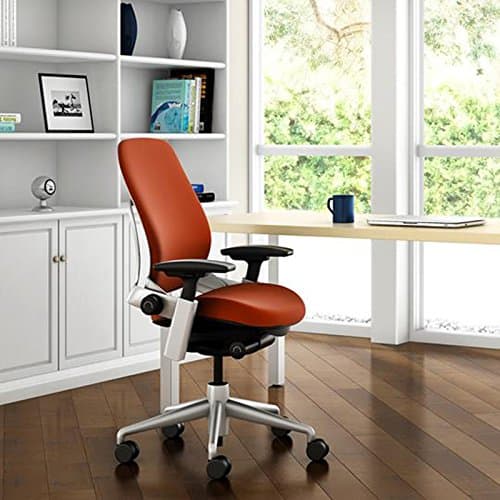 Steelcase Leap Office Chair - Seven Points of Adjustability - Ergonomic Back Support Chair - Lumbar Support - 4D Adjustable Arms - Black Frame - Onyx 6
