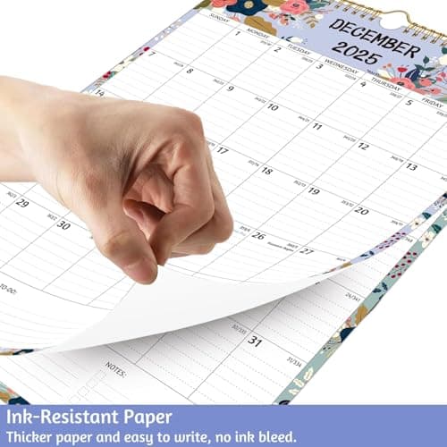 Wall Calendar 2025-2026 – Jul.2025 - Dec.2026, Calendar 2025-2026 Wall, 18 Monthly Calendar, 12 x 17 In, 2026 Calendar with Large Blocks, Thick Paper, Holidays, To-do ＆ Notes, Great for Organizing 6