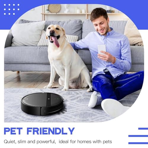 Kilgone Robot Vacuum and Mop Combo for Pet Hair & Large Homes – 2 in 1 Robot Vacuum with WiFi/App/Voice, 120 min Runtime, Super Thin, Quiet 5