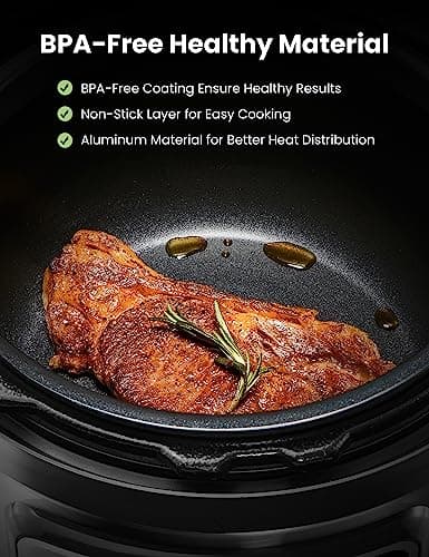 COMFEE’ 16 in 1 Electric Pressure Cooker Instant Multi Cooker Olla de Presion Non-Stick Pot Yogurt Maker Rice Cooker Sauté Steamer 8 Quarts Stainless Steel 9