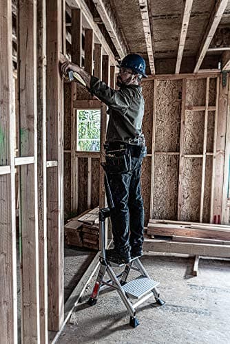 Little Giant Ladders, Jumbo Step, 2-Step, 2 foot, Step Stool, Aluminum, Type 1AA, 375 lbs weight rating, (11902), Silver 20