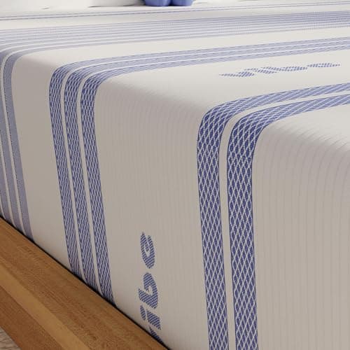 Vibe Gel Memory Foam Mattress, 12-Inch CertiPUR-US Certified Bed-in-a-Box, Queen, White 12