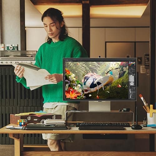 Samsung 27" ViewFinity S9 Series 5K Computer Monitor, Thunderbolt 4, DisplayPort, Matte Display, 4K Slimfit-Camera, Slim Metal Design, AirPlay, Smart-TV Apps, Gaming Hub, LS27C900PANXZA 10