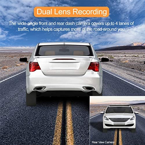 ORSKEY Dash Cam for Cars Front and Rear with SD Card 1080P Full HD in Car Camera Dual Lens Dashcam Wide Angle with Loop Recording and G-Sensor【2024】 7