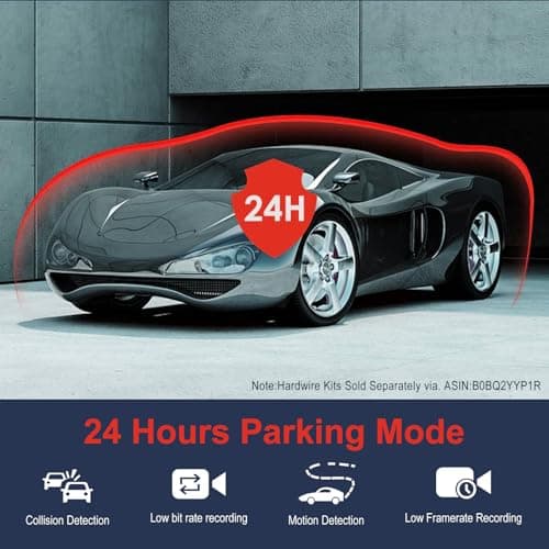 PAPAGO G360 Dash Cam, 3 Channel WiFi Built-in GPS Dashcam, STARVIS IR Night Vision, 2K+1080P+1080P Front Inside and Rear Triple Car Camera, Loop Recording, 128GB Card, Parking Monitor (G360US) 7