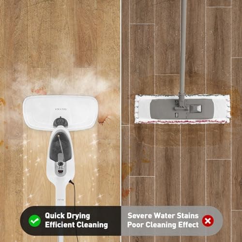 Secura Steam Mop 10-in-1 Convenient Detachable Steam Cleaner, White Multifunctional Cleaning Machine Floor Steamer with 3 Microfiber Mop Pads 5