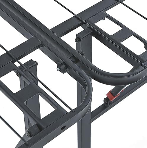 Amazon Basics Foldable Metal Platform Bed Frame with Storage, Sturdy Steel, No Box Spring Needed, 18 Inches High, Tool-Free Easy Assembly, Noise-Free, Queen Size, Black 8