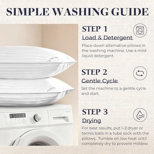 Basic Beyond King Size Bed Pillow - 2 Pack Hotel Collection Super Soft Down Alternative Pillow for Sleeping, 20x36 Inches 11