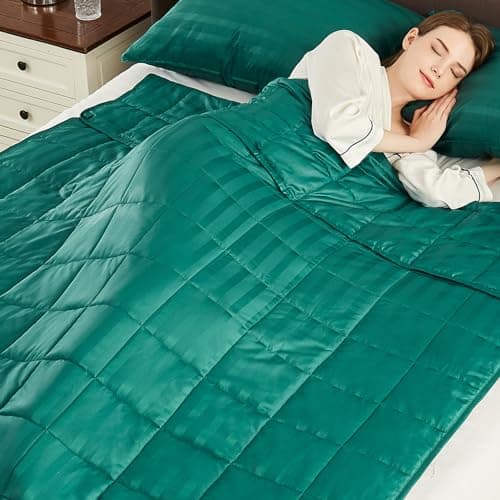 Weighted Blanket King Size (88"x104" 30lbs),Ultra Soft and Cozy Cooling Weighted Blanket King Size for Adult,Heavy Blanket with Machine Washable Soft Blanket, Green