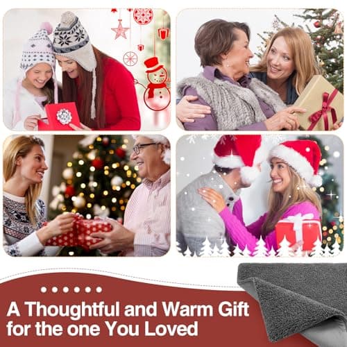 Teecyhooo Large Self Heating Cat Dog Pad Mat 59''x27.5'' Non Electric Jumbo Washable Heated Thermal Sleeping Blankets for Adult Pet Bed Gifts Safe Use Indoor Outdoor Camping Furniture(Gray) 8