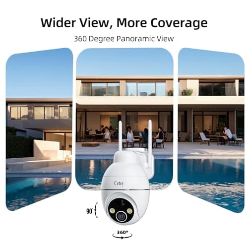 Cetey 4G LTE Cellular Solar Security Camera Wireless Outdoor, No WiFi Needed, Solar Powered IP65 Waterproof, 2K Color Night Vision, 2 Way Talk, PIR Motion Alerts for Off-Grid Farm, Ranch 7