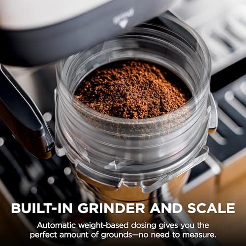 Ninja Luxe Café 3-in-1 Espresso, Drip Coffee and Cold Brew Machine | Integrated Coffee Grinder, Milk Frother, Assisted Tamper & Built-In Espresso Accessory Storage | Stainless Steel | ES601 5