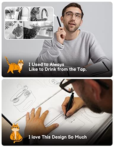 Cat Water Fountain Stainless Steel: 108oz/3,2L Pet Water Fountain - Water Fountain for Cats Inside with Quiet Pump - Dishwasher Safe Cat Fountains - Suitable for a Variety of Pets - SOOFPET 2