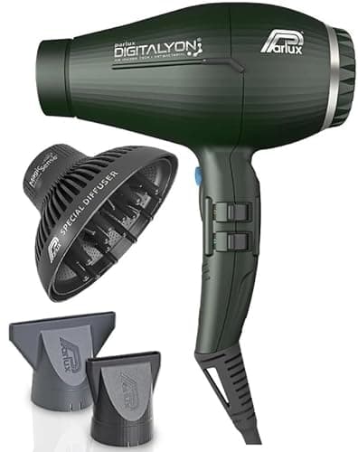 Parlux Digitalyon Hair Dryer with Magic Sense Diffuser - Anthracite Black