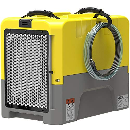 ALORAIR 180 PPD Commercial Dehumidifier with Pump Drain Hose, LGR Dehumidifiers for Basement Warehouse & Job Sites, Crawl Space Dehumidifier for Water Damage Restore, 5-Year-Limited Warranty, Yellow