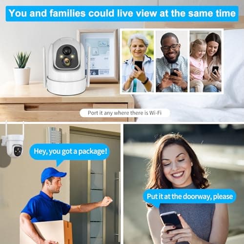 2K PTZ Solar WiFi Security Camera with AI Motion, Color Night Vision, 360 View, Waterproof, Alarm - Rechargeable Battery 7