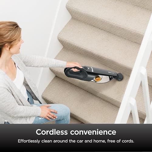 Shark UltraCyclone Pet Pro Plus Cordless Hand Vacuum, Powerful Suction, Handheld Vacuum for Car & Home, Pet Power Brush, Crevice Tool, Scrubbing Brush, XL Dust Cup, Black, CH951 7