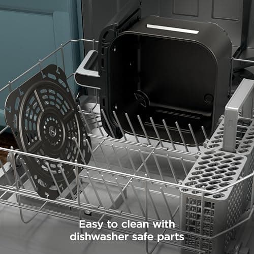 Ninja | Air Fryer Pro XL | 6.5QT Capacity fits up to 9lbs of Wings| 7-in-1 Max Crisp, Broil, Air Fry, Roast, Bake, Reheat & Dehydrate | Dishwasher Safe Parts | Space Saving | Grey | AF182AMZ 7