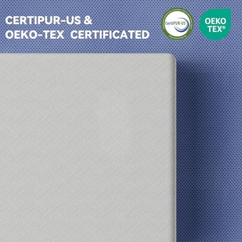 Susalt Twin XL Mattress Topper College Dorm, 3 Inch Cooling Gel Memory Foam Mattress Topper, Washable Cover, Non-Slip Elastic Band, Breathable Plush for Back Pain Relief, CertiPUR-US 6