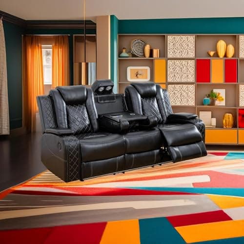 Luna Power Recliner Sofa with LED for Living Room, Dormitory, Guest House, Playroom, Airbnb,Apartment