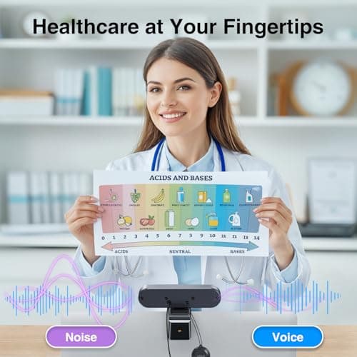 EMEET C980 PRO 3-in-1 4K Webcam with Microphone and Speaker, 60°-98° Wide Angle Webcam w/ 4 Noise Cancel Mics, 2 Speakers, Fixed Focus, Magnetic Privacy Cover, Great for Group and Personal Video Calls 9