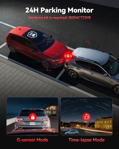 REDTIGER 4K Dash Cam Front Rear, STARVIS 2 Sensor, Free Card Included, 5.8GHz WiFi-20MB/s Fast Download, Dash Camera for Cars with GPS, WDR Night Vision, 170°Wide Angle, 24H Parking Mode(F7NP) 6