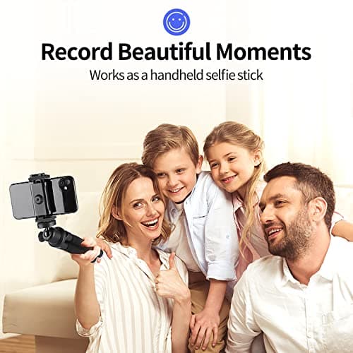 Aureday Phone Tripod, Flexible Tripod for iPhone and Android Cell Phone, Come with Wireless Remote and Clip for Video Recording/Vlogging/Selfie 6