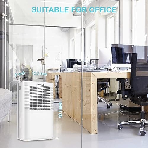AIRPLUS Dehumidifiers for Home, 3000 Sq. Ft 35 Pint Dehumidifier for Basement with Drain Hose, Ideal for Large Room, Bathroom & Bedroom, with Timer, Washable Air Filter 7