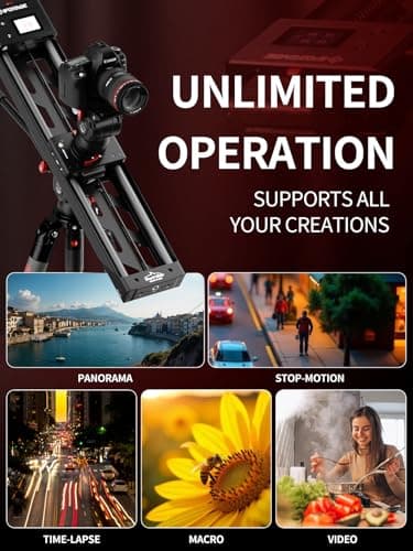 IFOOTAGE Camera Slider Shark Nano II 660, 26" Motorized Camera Slider Multi-Axis Electric Slider 360° Panoramic, 6 Modes for Phones/Cameras/DJI RS2/ RS3 Pro/ RS4/ RS4 Pro/ RS5 Gimbal, Payload 15.4lb 9