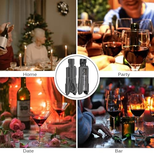 Soenglyun Wine Opener, Easy to Use Corkscrew Wine Opener with Foil Cutter, 6 inches, Lightweight and Small Travel Corkscrew for Wine Lovers, Black 6