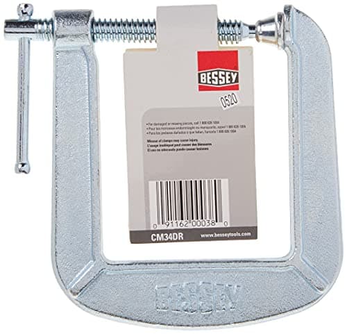 BESSEY CM34DR Drop Forged, C-Clamp, 3-Inch x 4-1/2-Inch, Deep Reach C Clamp 6