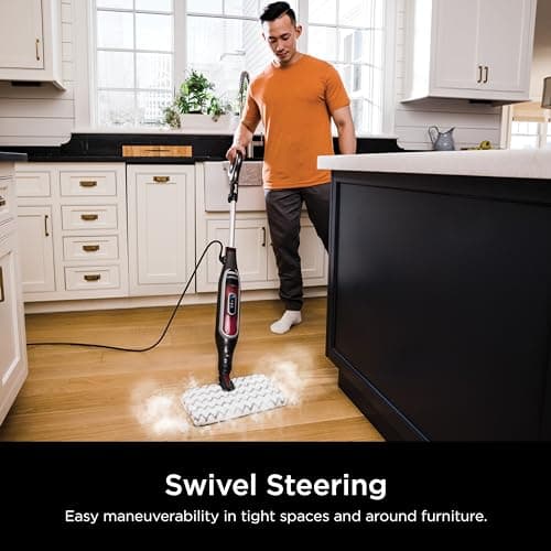 Shark Genius Hard Floor Cleaning System Pocket (S5003D) Steam Mop, Burgundy/Gray 10