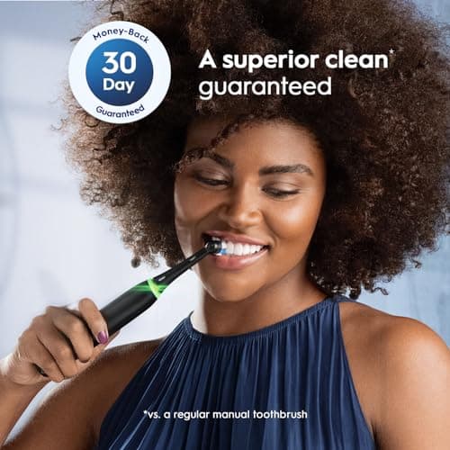 Oral-B iO Series Ultimate Clean Electric Toothbrush Replacement Brush Heads for an Oral-B Electric Toothbrush, 4 Count, Black 7