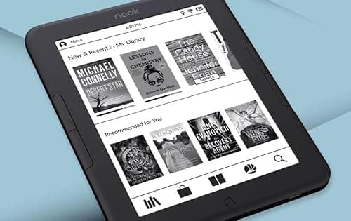 Nook Barnes & Noble Nook Glowlight 4e eReader 6-inch Touchscreen 8GB Black (Renewed) 7