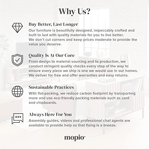 mopio Brooklyn Fluted Nightstand, Modern Farmhouse Nightstand, Small Side, Wood Bedside Table with Drawer, End Table with Storage, Fluted Night Stand, Curved Profile (Black Oak, Single) 9