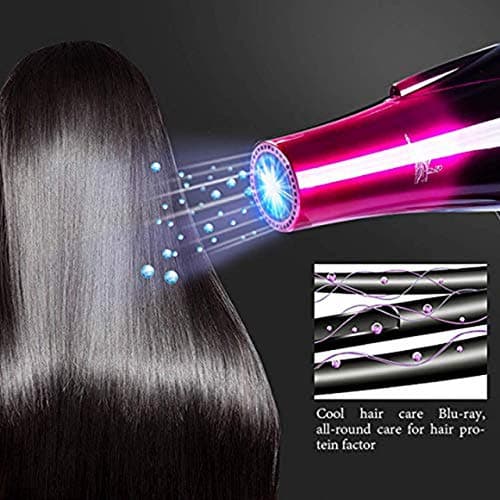 Hair Dryer Professional Blow Dryer Negative Ions 3500W Powerful Fast Drying Low Noise Long Cord Quick Dryer with Nozzle and Diffuser Hair Blow Dryer with 2 Speed and 3 Heat Settings Purple-6 5