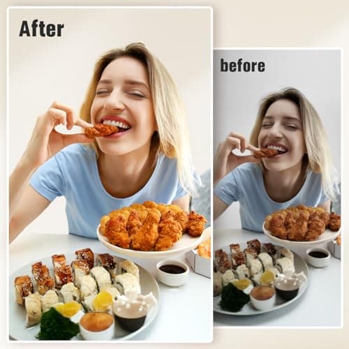 Desk Ring Light with Stand and Phone Holder, 3000K-6500K Adjustable Computer Ringlight, Video Conference Light for Zoom Meeting, Video Calls, Webcam, Desktop Light for Video Recording, CRI 97.8 5