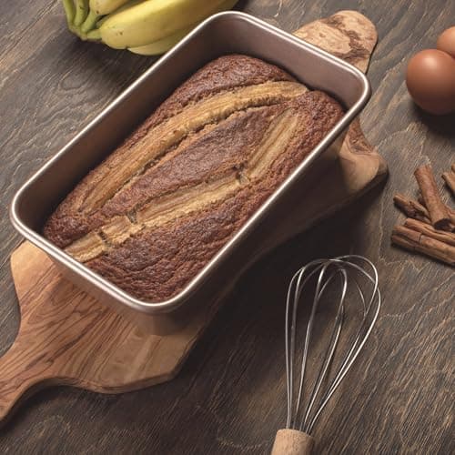 HAPPIELS Nonstick 9x5 inch Bread Loaf Pan for Oven | PFOA & BPA Free Non Toxic Loaf Tin | Molds for Baking | Best 9 x 5 Non stick Bakeware | Nontoxic 5x9 Banana Bread Mold Pans & Tins 7